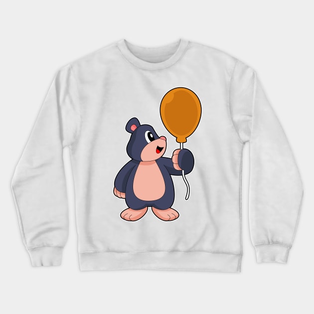 Mole Balloon Crewneck Sweatshirt by Markus Schnabel